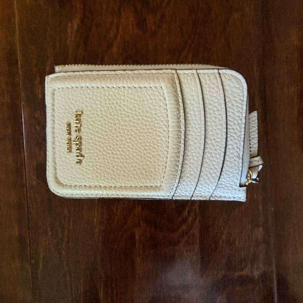 Kate Spade Ivory Leather Card Holder
